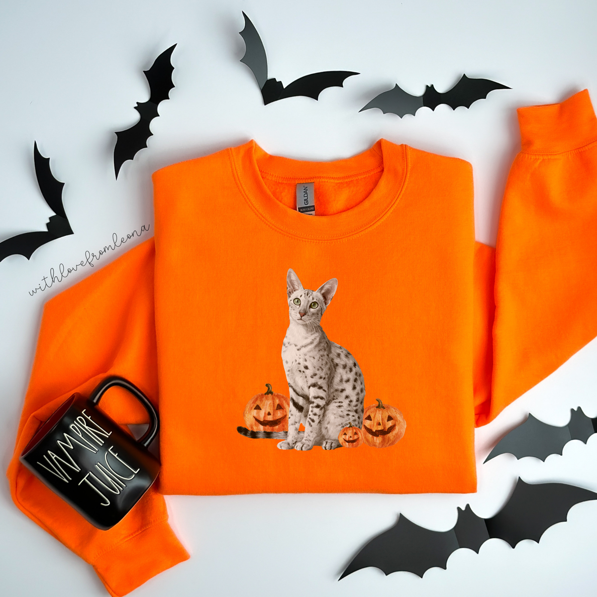 Egyptian Mau Cat Halloween Sweatshirt