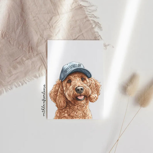 Golden Doodle Father’s Day Card