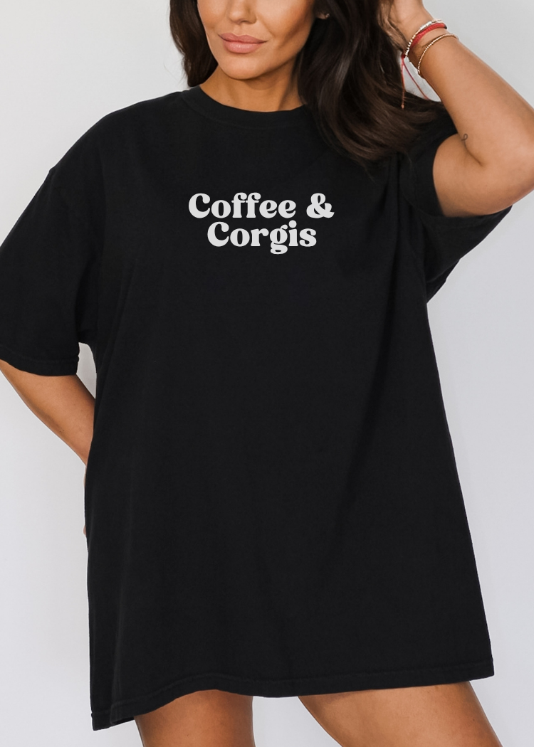 Coffee & Corgis Tee
