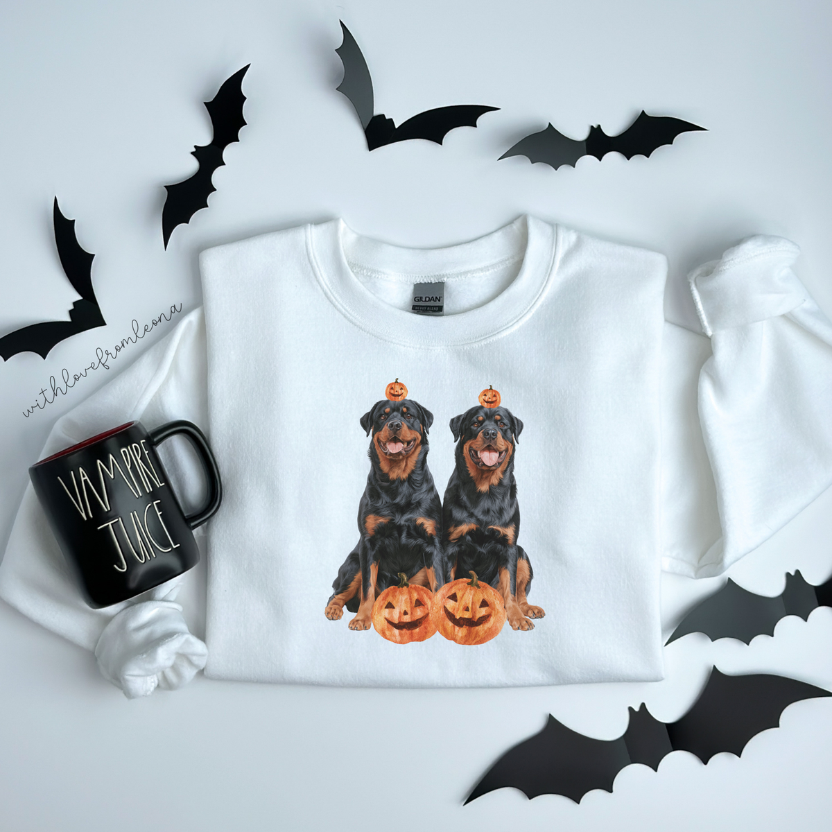 Rottweilers Halloween Sweatshirt