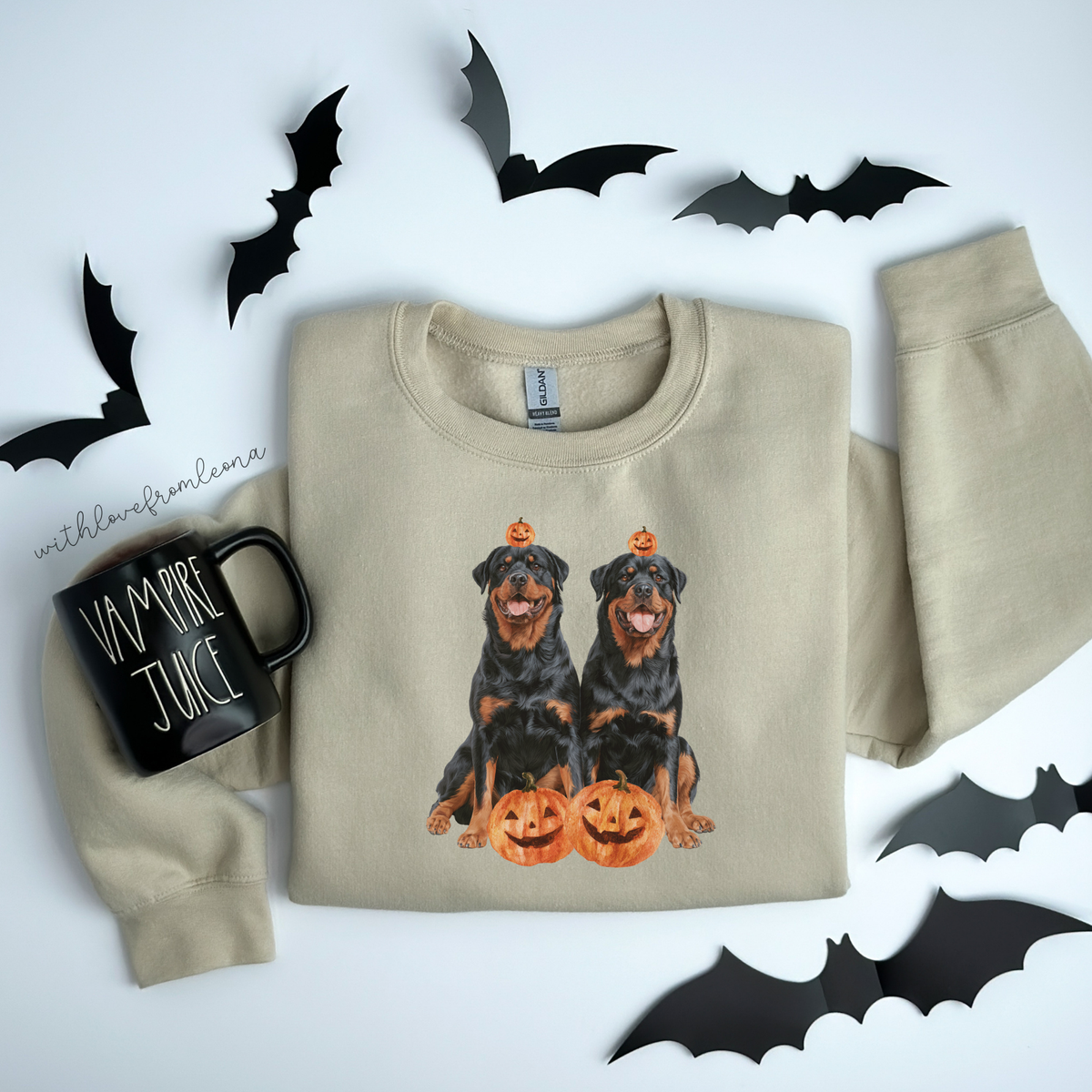 Rottweilers Halloween Sweatshirt