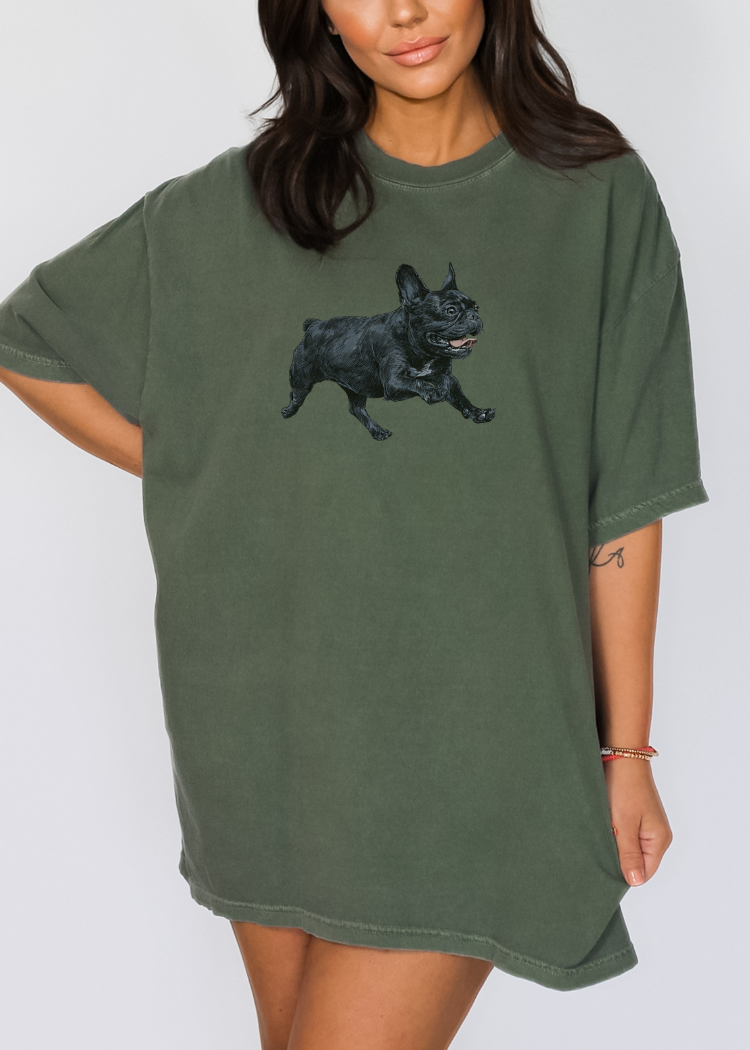 Frenchie Running Tee