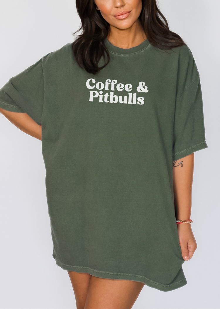 Coffee & Pitbulls Tee