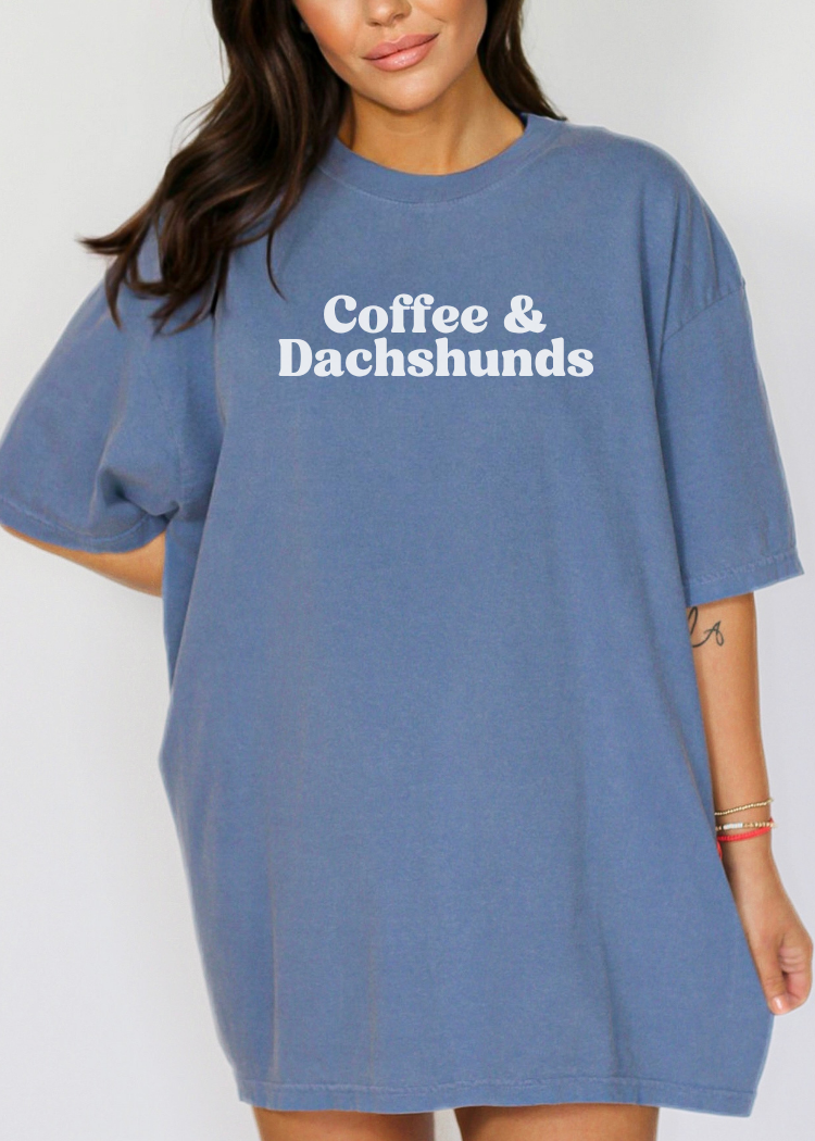 Coffee & Dachshunds Tee