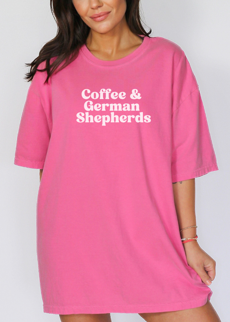 Coffee & German Shepherds Tee