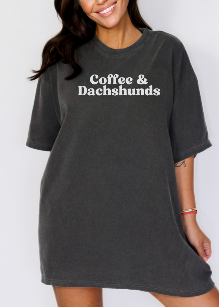 Coffee & Dachshunds Tee