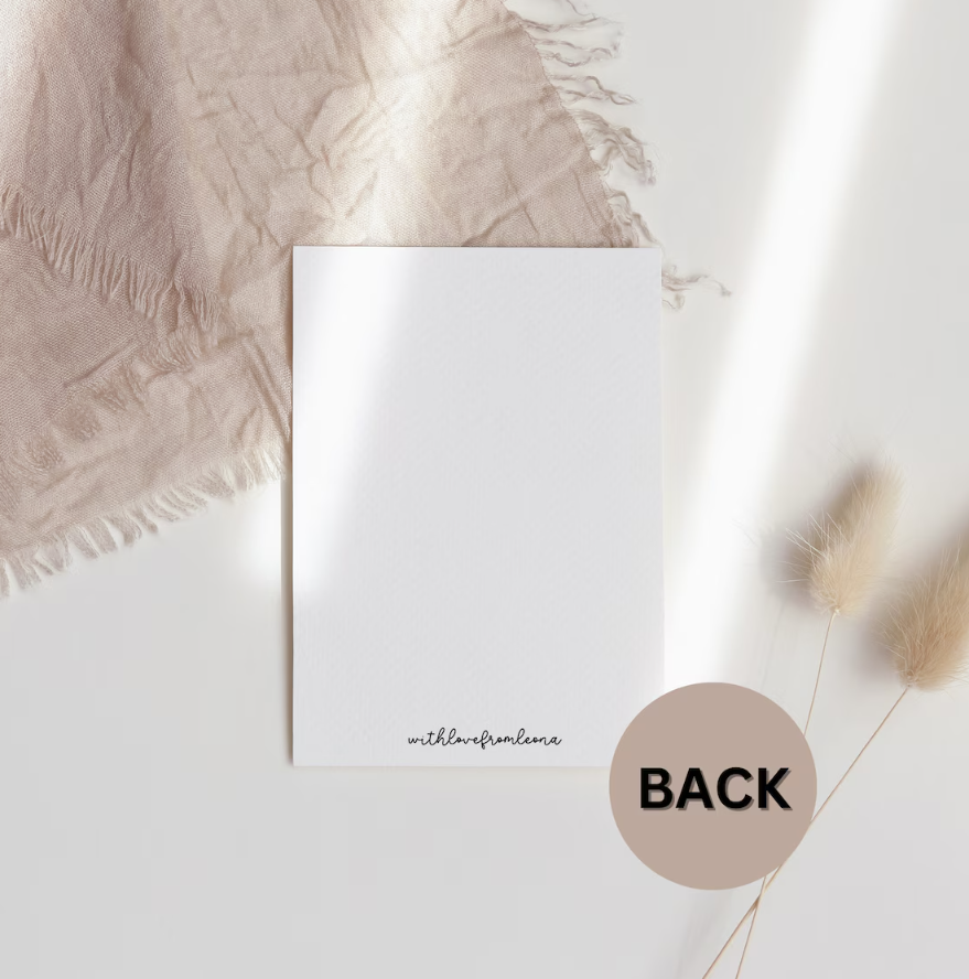 Poodle Personalized Valentine's Day Card | Custom Front Text, 5x7 Single