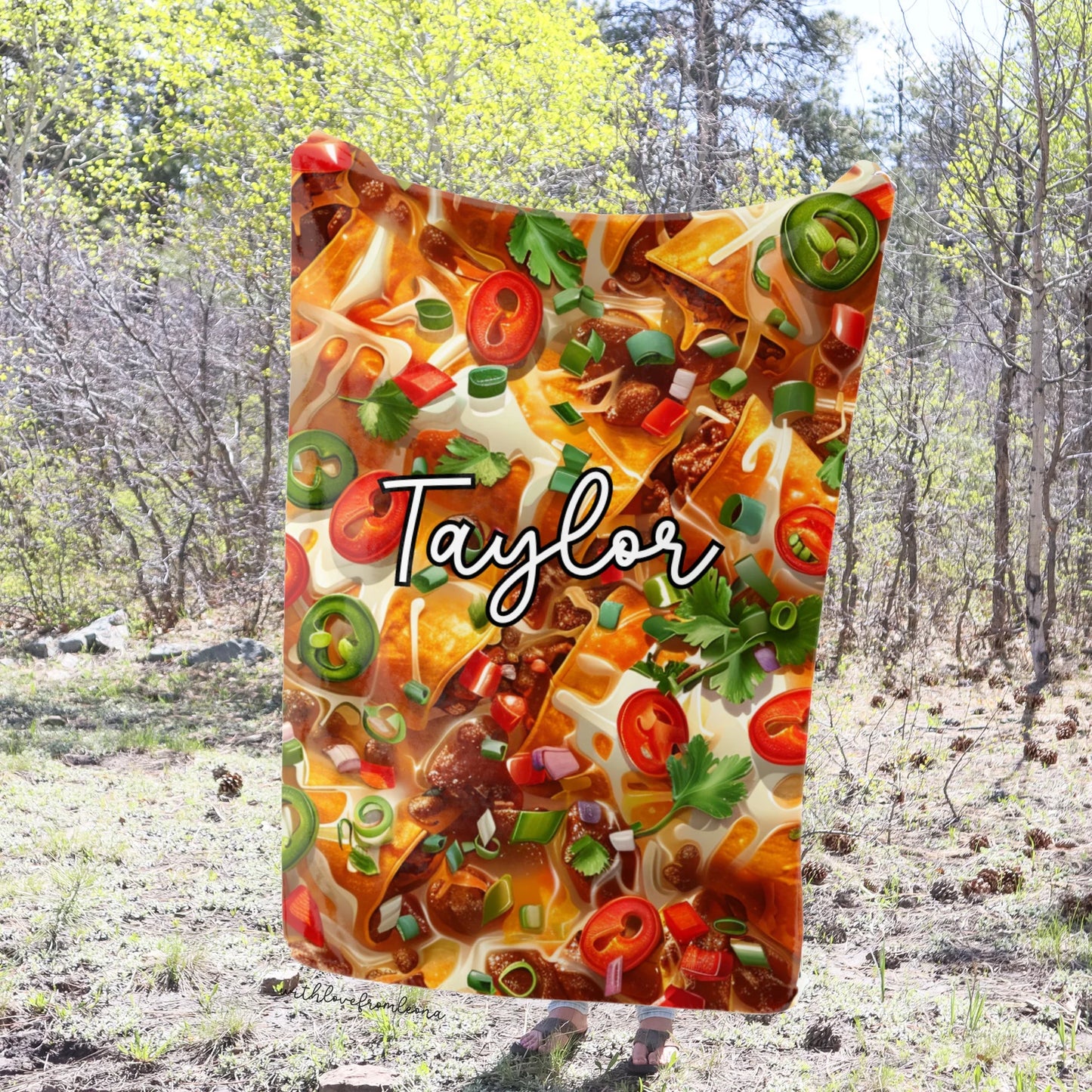Personalized Enchiladas Blanket | Custom Name Gift for Enchiladas Lovers