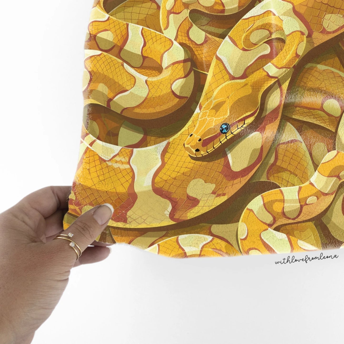 Personalized Banana Ball Python Blanket | Custom Name Gift for Banana Ball Python Lovers