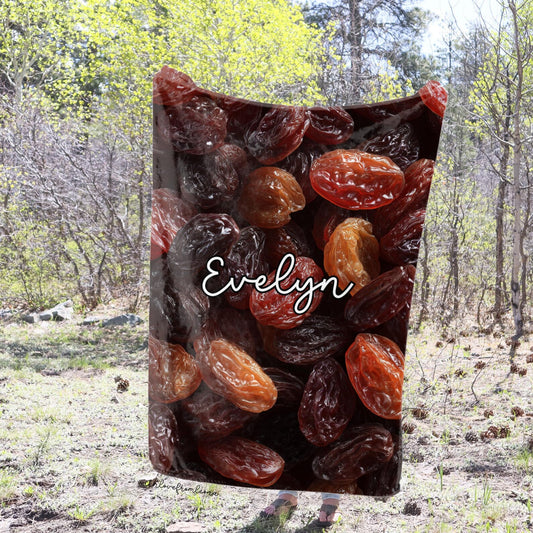 Personalized Raisins Blanket | Custom Name Gift for Raisins Lovers