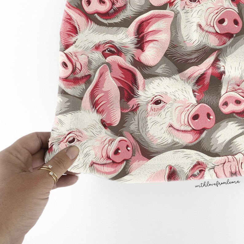 Personalized Pig Blanket | Custom Name Gift for Pig Lovers