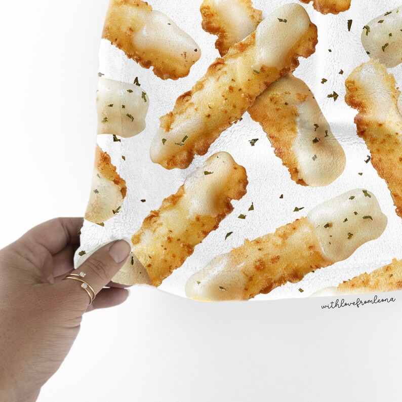 Personalized Mozzarella Sticks Blanket | Custom Name Gift for Mozzarella Stick Lovers