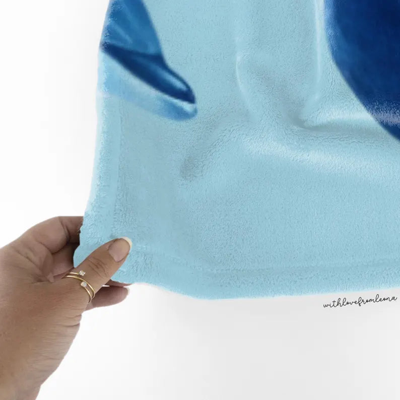 Personalized Dolphins Blanket | Custom Name Gift for Dolphin Lovers