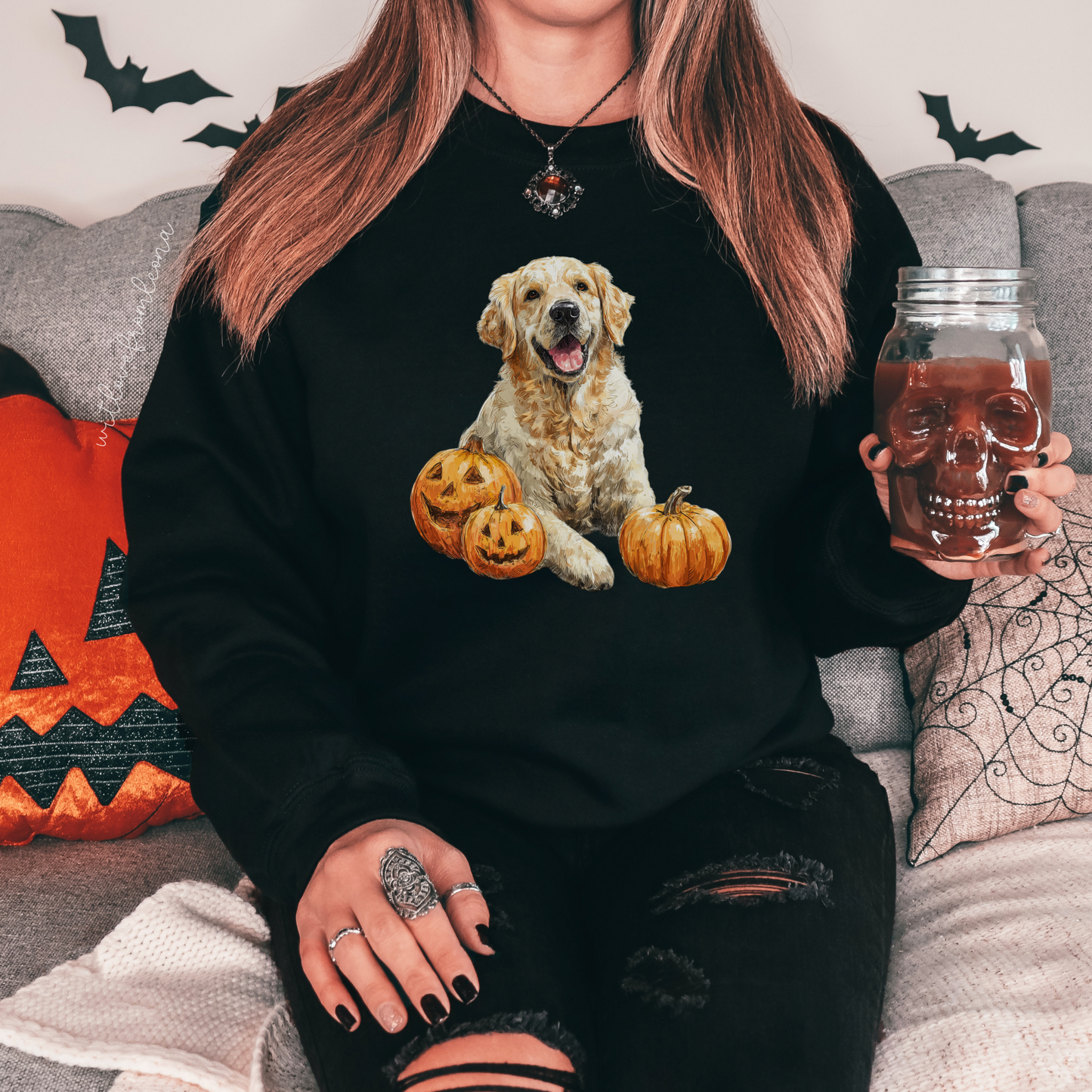 Golden Retriever Halloween Sweatshirt